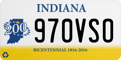 IN license plate 970VSO