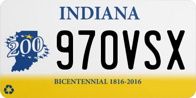 IN license plate 970VSX
