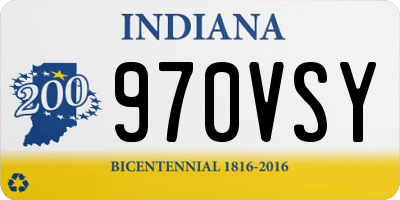 IN license plate 970VSY