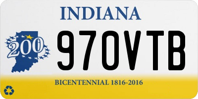 IN license plate 970VTB