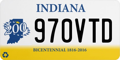 IN license plate 970VTD