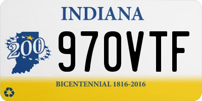 IN license plate 970VTF