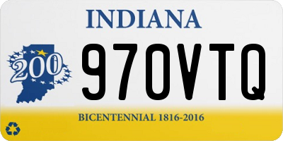 IN license plate 970VTQ