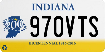 IN license plate 970VTS