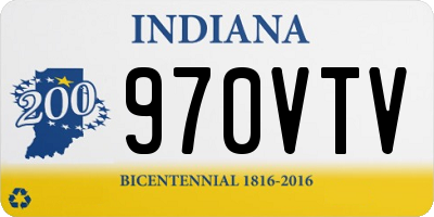 IN license plate 970VTV