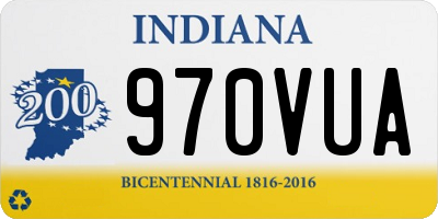 IN license plate 970VUA
