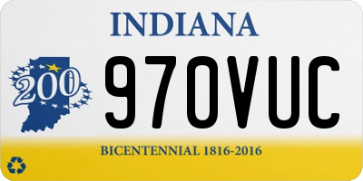 IN license plate 970VUC