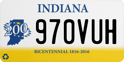 IN license plate 970VUH