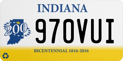 IN license plate 970VUI