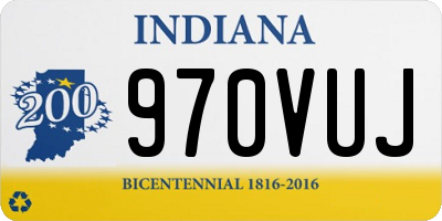 IN license plate 970VUJ