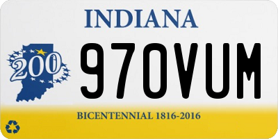 IN license plate 970VUM