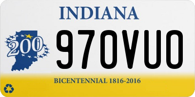 IN license plate 970VUO