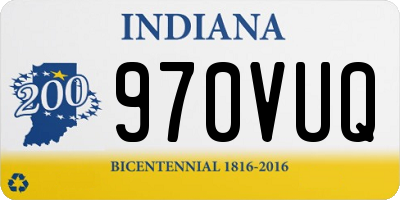 IN license plate 970VUQ
