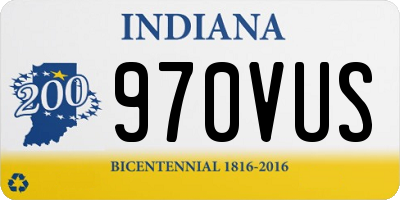 IN license plate 970VUS