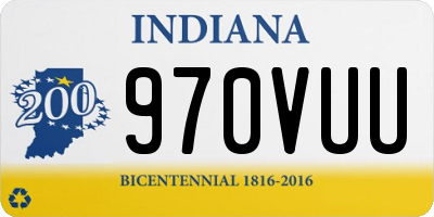IN license plate 970VUU