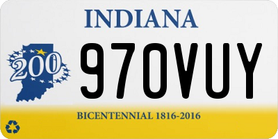 IN license plate 970VUY