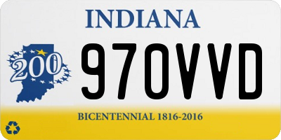 IN license plate 970VVD