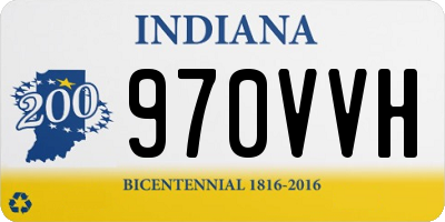IN license plate 970VVH