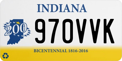 IN license plate 970VVK