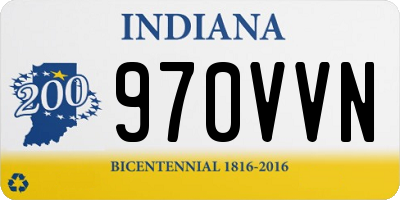 IN license plate 970VVN