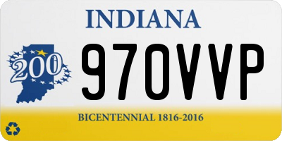 IN license plate 970VVP