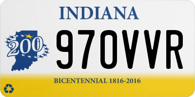 IN license plate 970VVR
