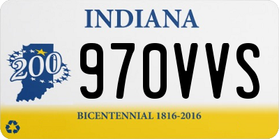 IN license plate 970VVS