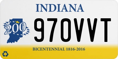 IN license plate 970VVT