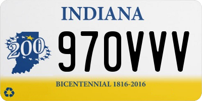 IN license plate 970VVV