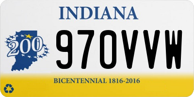 IN license plate 970VVW