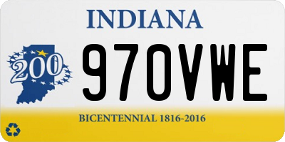 IN license plate 970VWE