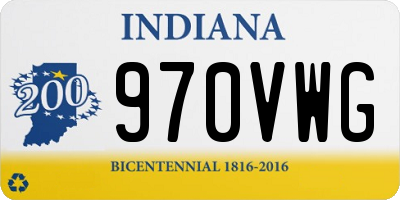 IN license plate 970VWG