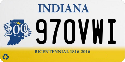 IN license plate 970VWI