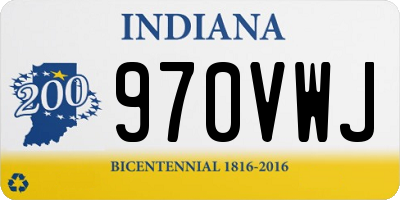 IN license plate 970VWJ