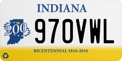 IN license plate 970VWL