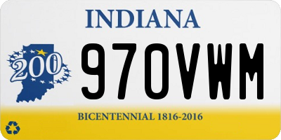 IN license plate 970VWM