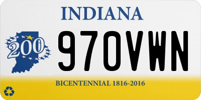 IN license plate 970VWN