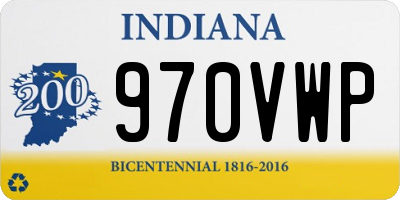 IN license plate 970VWP
