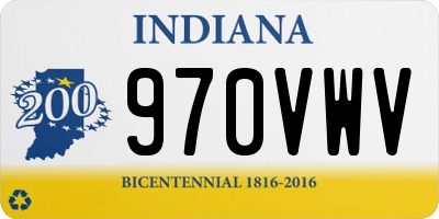 IN license plate 970VWV