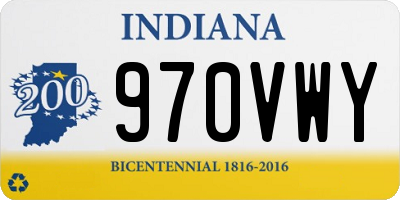 IN license plate 970VWY