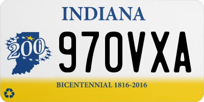 IN license plate 970VXA