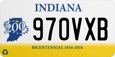 IN license plate 970VXB