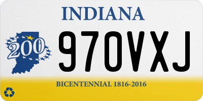 IN license plate 970VXJ