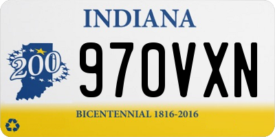 IN license plate 970VXN