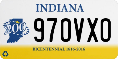 IN license plate 970VXO