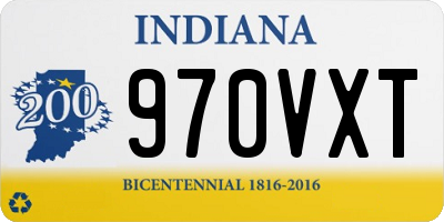 IN license plate 970VXT