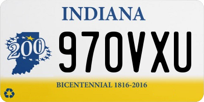 IN license plate 970VXU