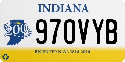IN license plate 970VYB