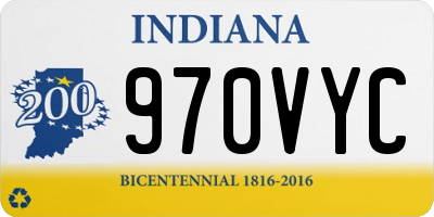 IN license plate 970VYC