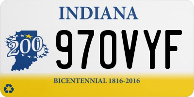IN license plate 970VYF